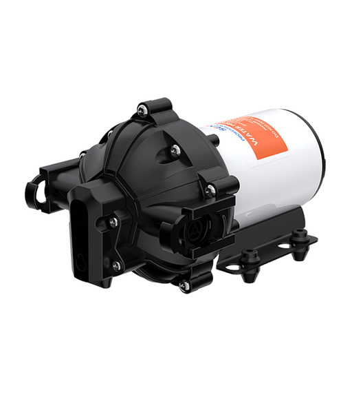 4GPM 12V Diaphragm Pump 60PSI Profile View, by Seaflo, sold by Off-Grid Living Solutions Provider, The Cabin Depot Canada/USA