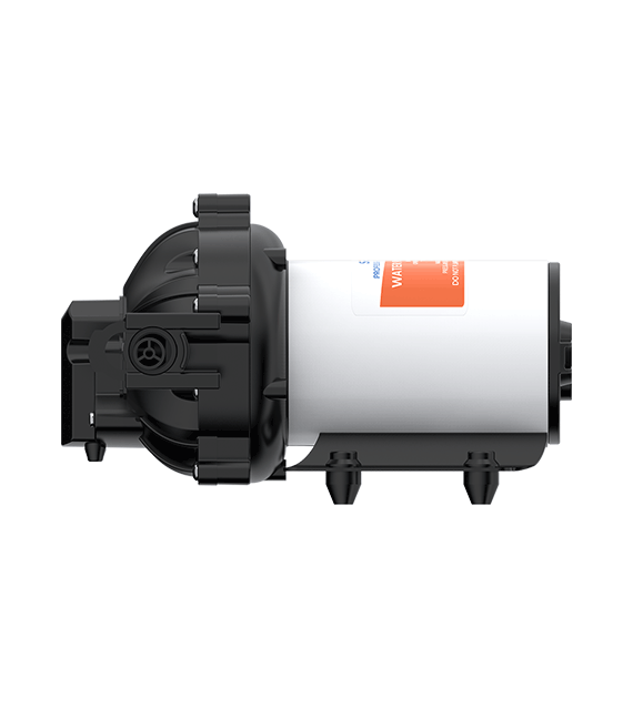 4GPM 24V Diaphragm Pump 60PSI Side View, by Seaflo, sold by Off-Grid Living Solutions Provider, The Cabin Depot Canada/USA