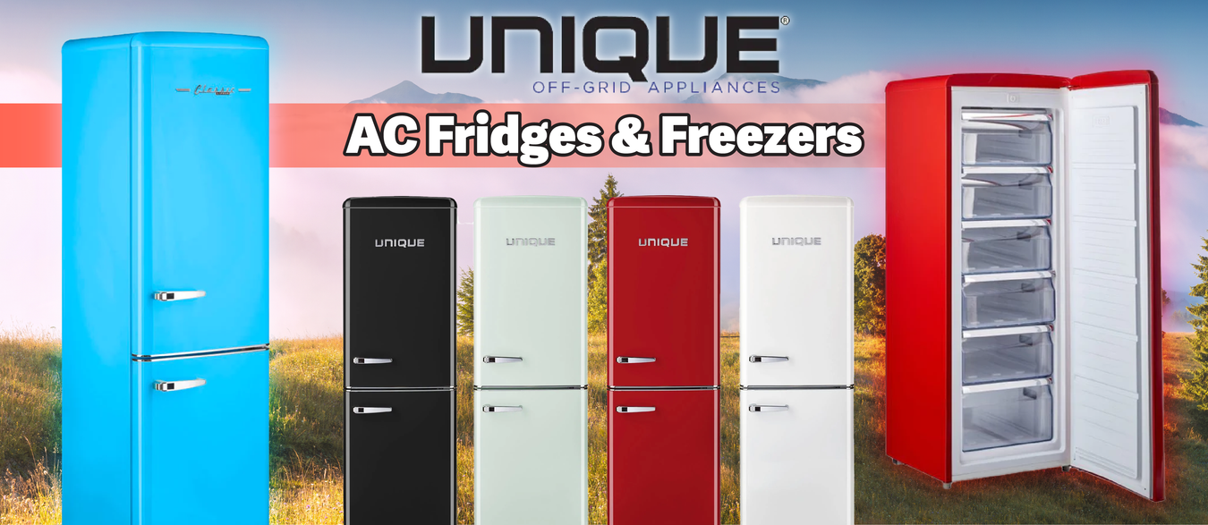 Unique Classic Retro AC Fridge/Freezers