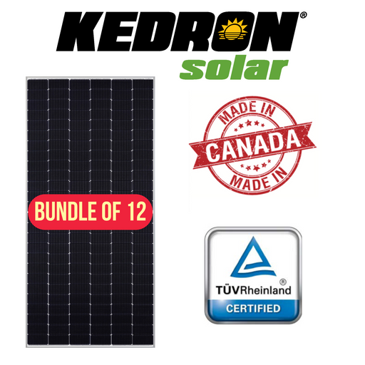 Kedron Solar 550W panel bundle of 12 Canada
