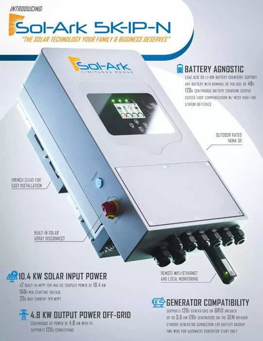 SOL-ARK 5K All-in-One Hybrid Inverter SA-5K-1P