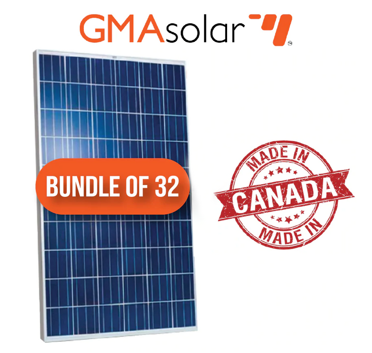 Bundle of 32 - 275 Watt Poly GMA Solar Panel