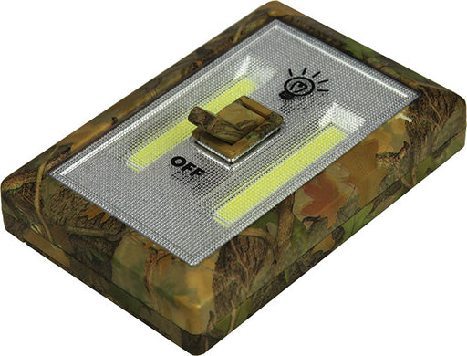 Camo COB Lightswitch  The Cabin Depot- The Cabin Depot Off-Grid Off Grid Living Solutions Cabin Cottage Camp Solar Panel Water Heater Hunting Fishing Boats RVs Outdoors