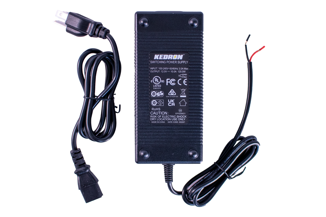 KEDRON 12V/10A 110V Adapter (Power Converter)