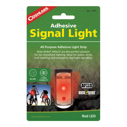 Coghlans Adhesive signal Light- Red Camping / Outdoors Coghlans- The Cabin Depot Off-Grid Off Grid Living Solutions Cabin Cottage Camp Solar Panel Water Heater Hunting Fishing Boats RVs Outdoors