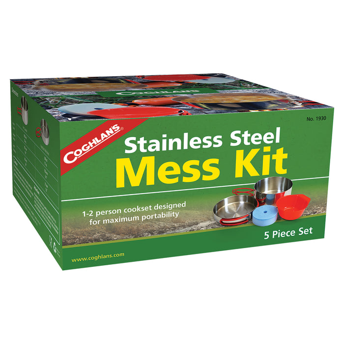 Coghlans Single Person Mess Kit - Stainless Steel