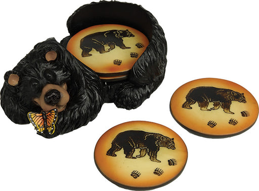 Bear Coaster Set  The Cabin Depot- The Cabin Depot Off-Grid Off Grid Living Solutions Cabin Cottage Camp Solar Panel Water Heater Hunting Fishing Boats RVs Outdoors