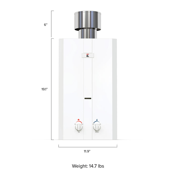 Eccotemp L10 High Capacity Tankless Outdoor Water Heater with Shower Head