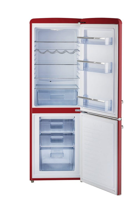 Unique 9 cu/ft Retro AC Bottom Mount Refrigerator