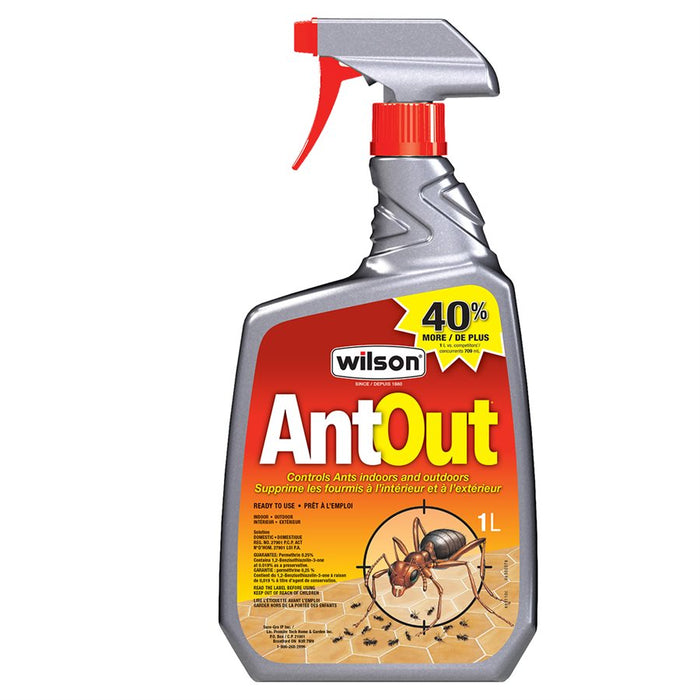 Wilson AntOut Indoor/Outdoor RTU Spray 1L Canada
