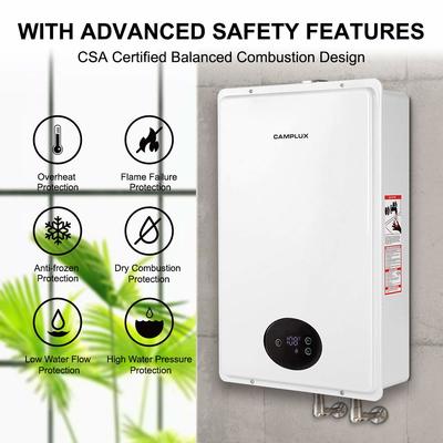 Camplux CA528 (CSA) 5.28 GPM Indoor Tankless Propane Water Heater *Dent*