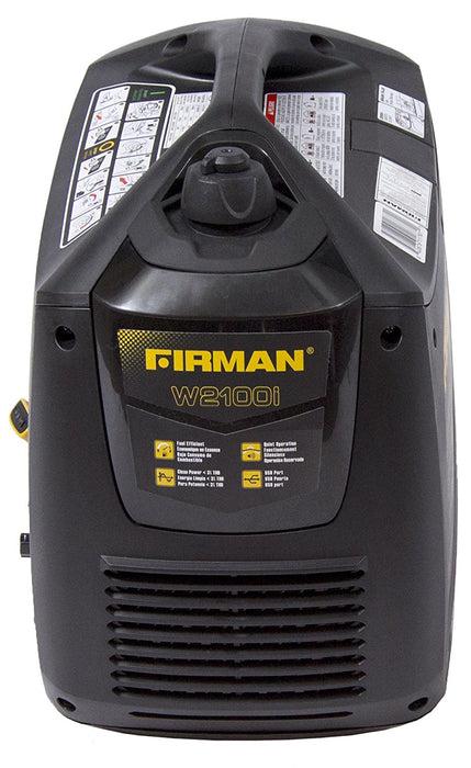 Firman Generator W01782 Whisper Series 1700 Watt with cover Generator Firman- The Cabin Depot Off-Grid Off Grid Living Solutions Cabin Cottage Camp Solar Panel Water Heater Hunting Fishing Boats RVs Outdoors