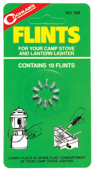 Coghlans Flints - 10Pk Accessories Coghlans- The Cabin Depot Off-Grid Off Grid Living Solutions Cabin Cottage Camp Solar Panel Water Heater Hunting Fishing Boats RVs Outdoors