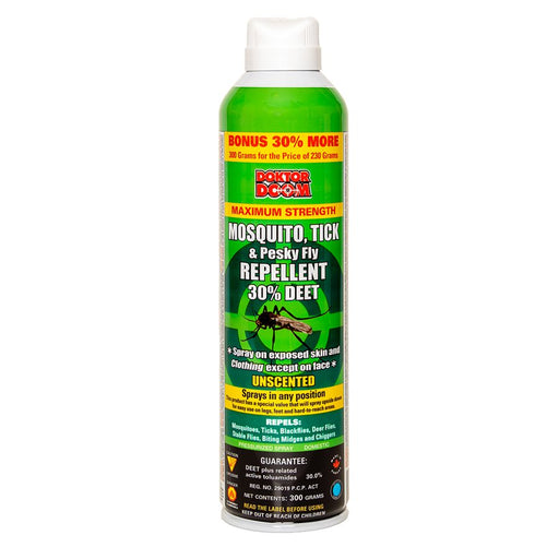 Doktor Doom Maximum Strength 30% DEET mosquito spray Canada
