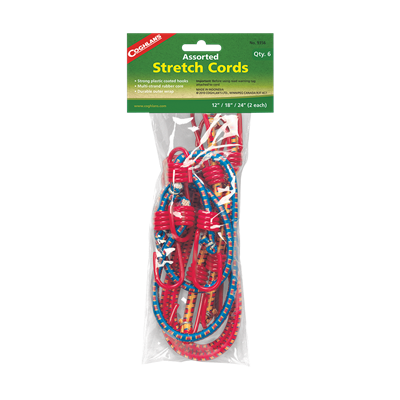 Coghlans Assorted Stretch Cords (6 Pack)