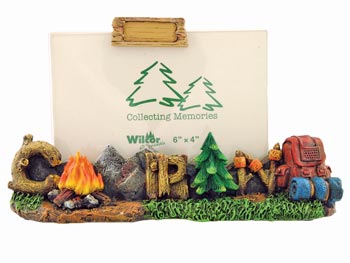 Wilcor "Camping" Word Picture Frame