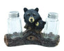 Black Bear Log Salt and Pepper Holder Leisure Wilcor- The Cabin Depot Off-Grid Off Grid Living Solutions Cabin Cottage Camp Solar Panel Water Heater Hunting Fishing Boats RVs Outdoors