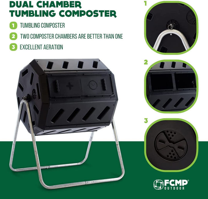 IM4000 Dual Chamber Tumbling Composter