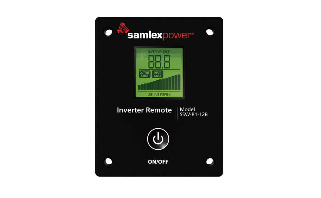 Samlex SSW-1500-12A Pure Sine Wave 1500w Inverter with Digital Remote