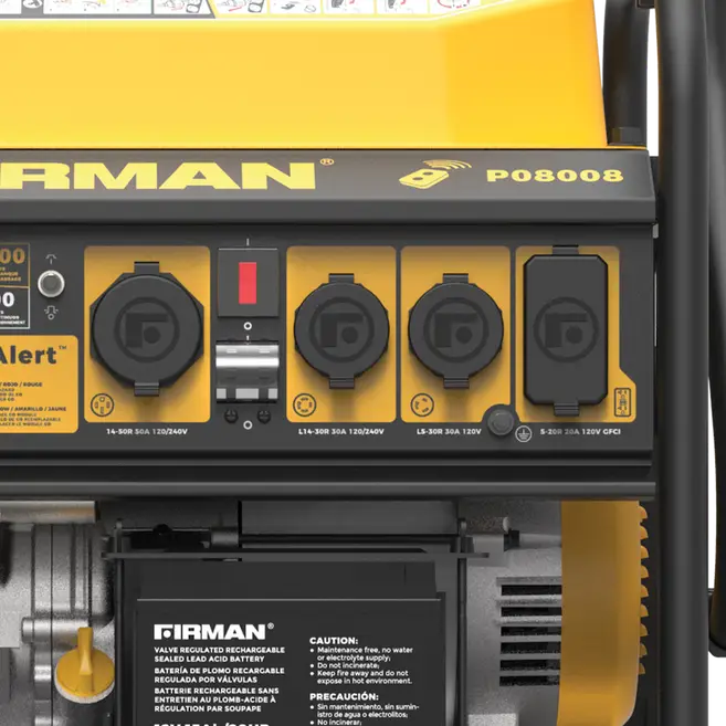 Firman Generator P08008 Performance Series 10000W Remote Start 120/240V with CO alert