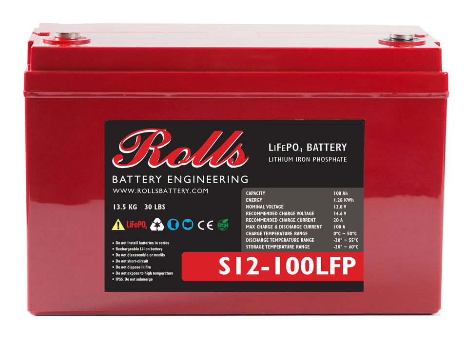Rolls S12-100LFP 12v 100Ah LiFePO4 *In Stock*