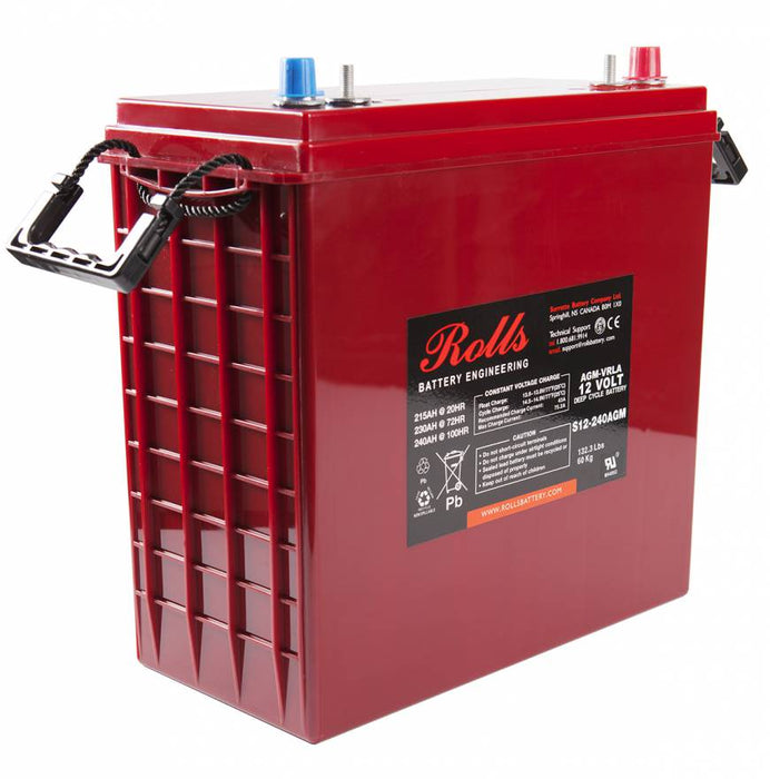 Rolls S12-240AGM-RE 12v 215Ah Sealed Deep Cycle Battery *In Stock*