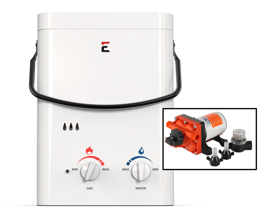 Eccotemp L5 Tankless Water Heater w/ Seaflo Pump & Strainer