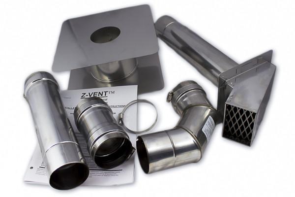 Camplux CA528 5.28 GPM (CSA) Indoor Tankless Propane Heater + 3" Horizontal Vent Bundle