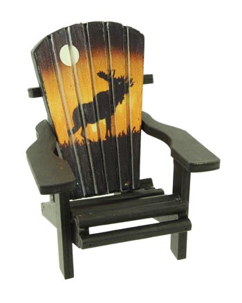 Decorative Moose Adirondack Mini Chair