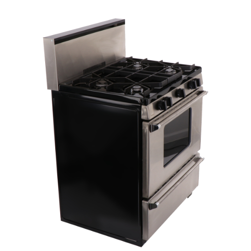 Premier 30" Pro Series Battery Spark Off-Grid Stainless Steel Range with Backguard